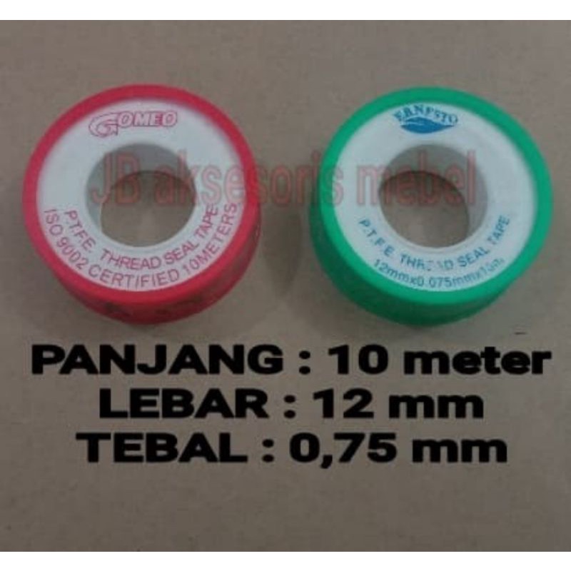 

SEALTAPE KRAN AIR 10 METER / ISOLASI SOLASI KERAN AIR / SOLATIP 10 METER