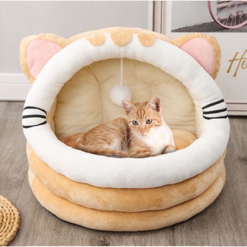 Bed Tempat Tidur Kasur Pet Anjing Kucing Cat Dog Kitten Hewan Peliharaan Ukuran Besar Telinga Atas