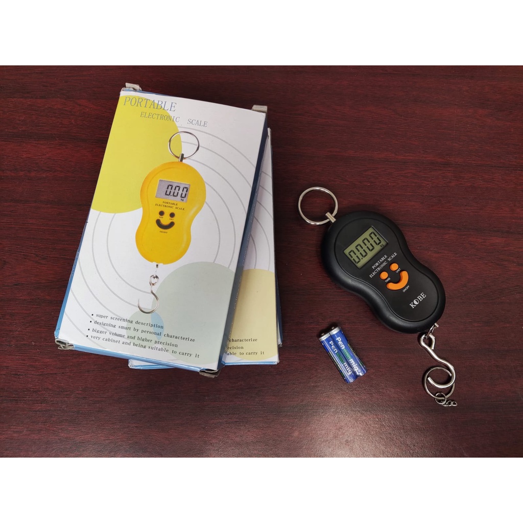 Timbangan digital kompak portable electronic scale baterai elektronik