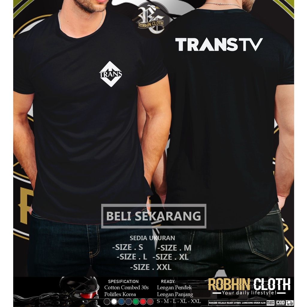 Kaos Baju TransTV Logo DB Baju Perusahaan TV