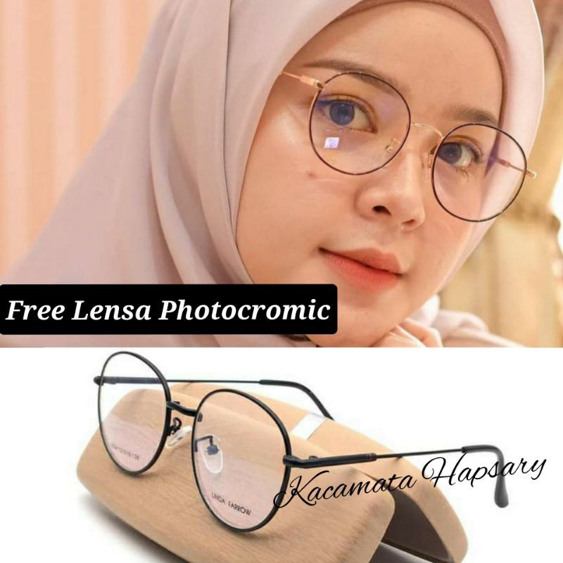 FRAME KACAMATA KOREA BULAT 6234 | GRATIS LENSA PHOTOCROMIC | KACAMATA MINUS ANTI RADIASI | CYLINDER