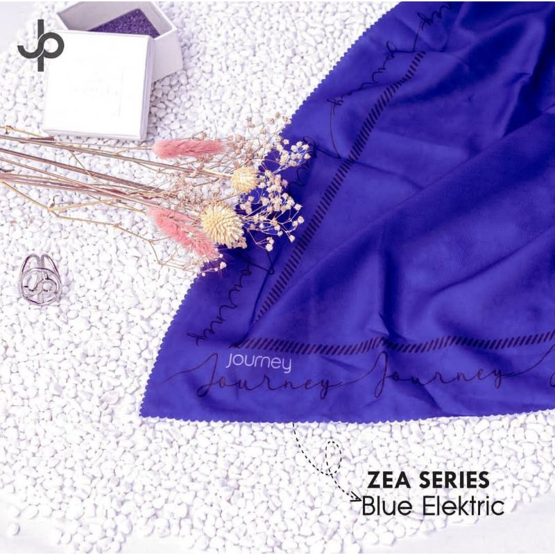 [BISA COD] HIJAB JOURNEY SCARVES ZEA SERIES "BLUE ELECTRIK"