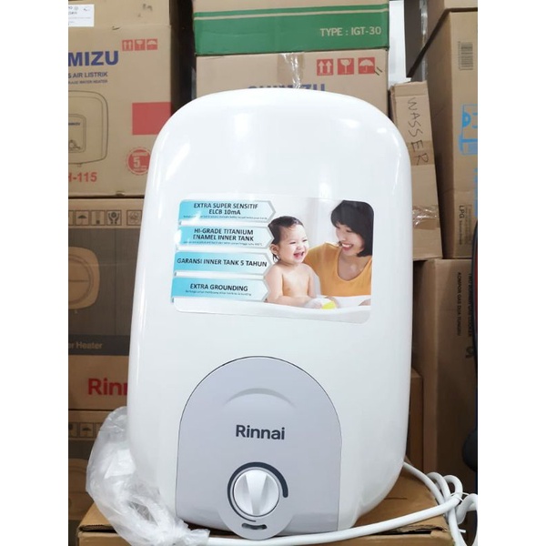 water heater rinnai 10 liter / pemanas air listrik 10 liter rinnai