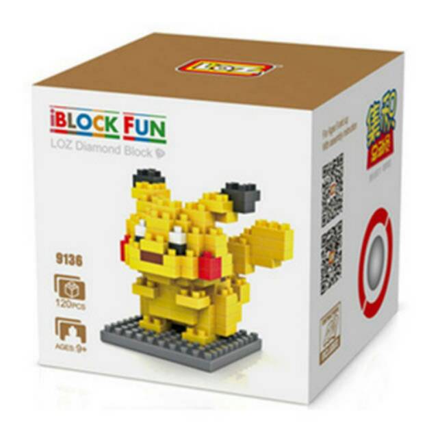 Loz Lego Nano Block Pokemon Pikachu 9136