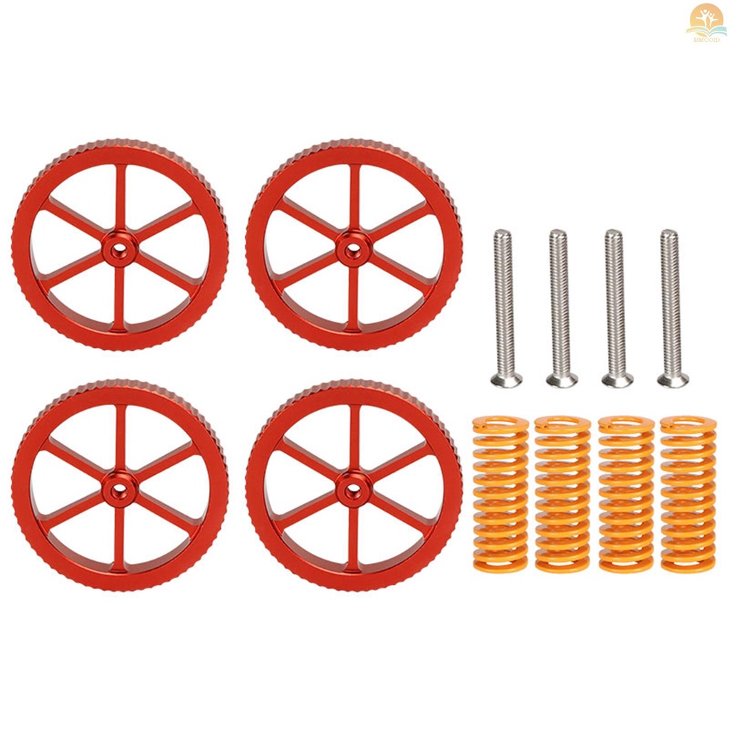 4 Pcs Sekrup Printer 3D Bahan Aluminum Diameter 59mm Dengan 4 Sekrup M4 Ender-3 CR-10