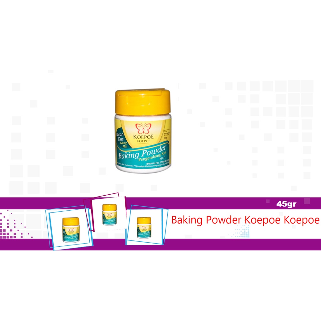 

BAKING POWDER KOEPOE KOEPOE 45GR