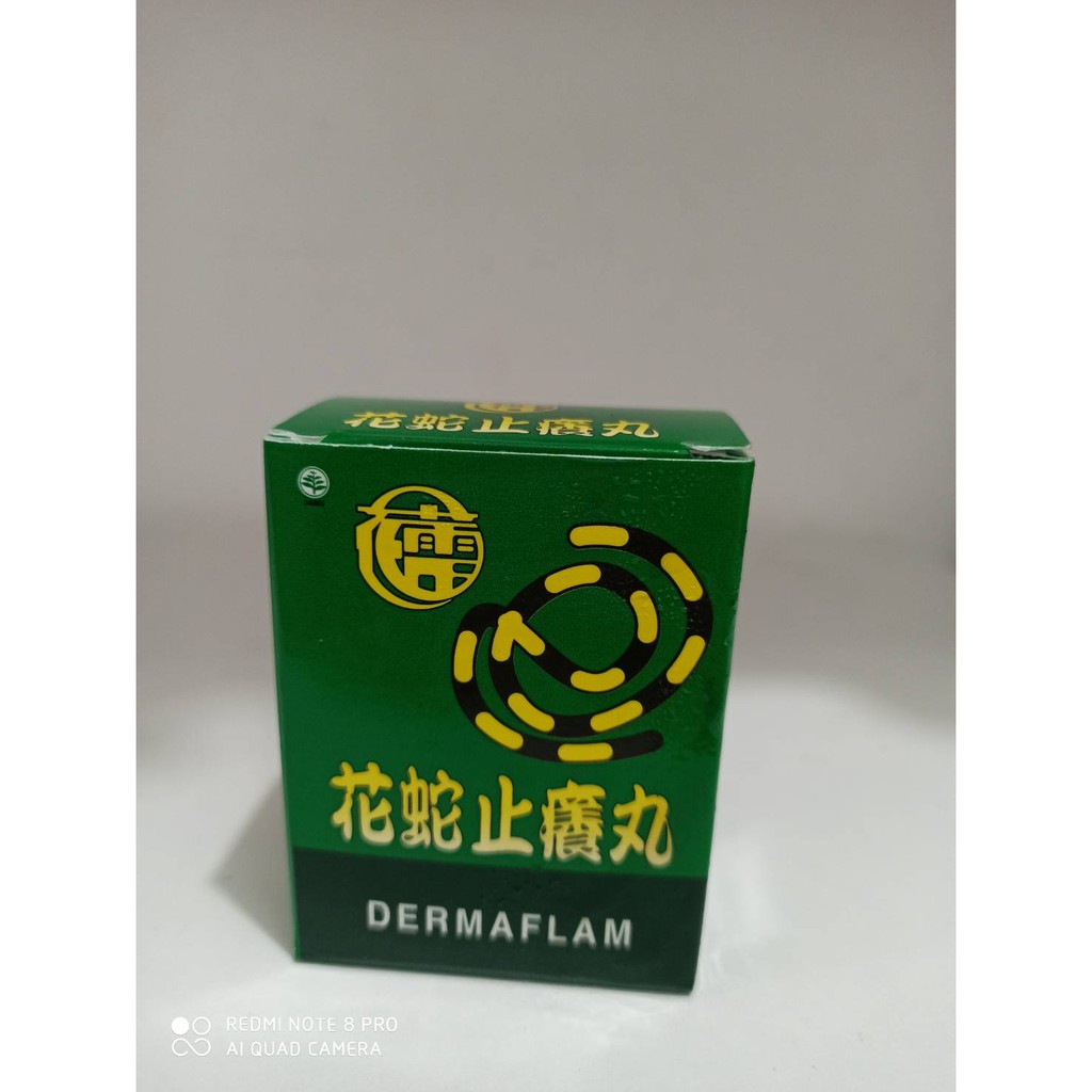 Dermaflam (Snake Itch Removing Pills) - Obat Gatal, Biduran, Eksim