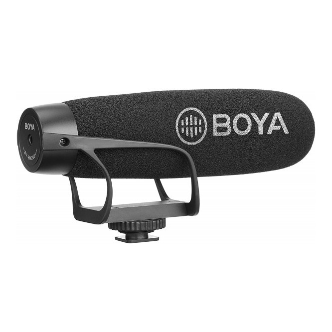 Boya BY-BM2021 Wired On-Camera Super-Cardioid Shotgun Microphone for DSLRs and Smartphone