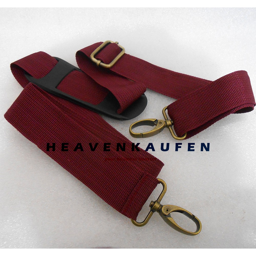 Strap Tas Tali Selempang Tas Lebar 3,8 cm Warna Merah Hati Maroon Marun Kait ATG Bakar