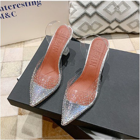 Korean Transparent Glass Heels / Sepatu Hak Wanita C129- 0206 -002