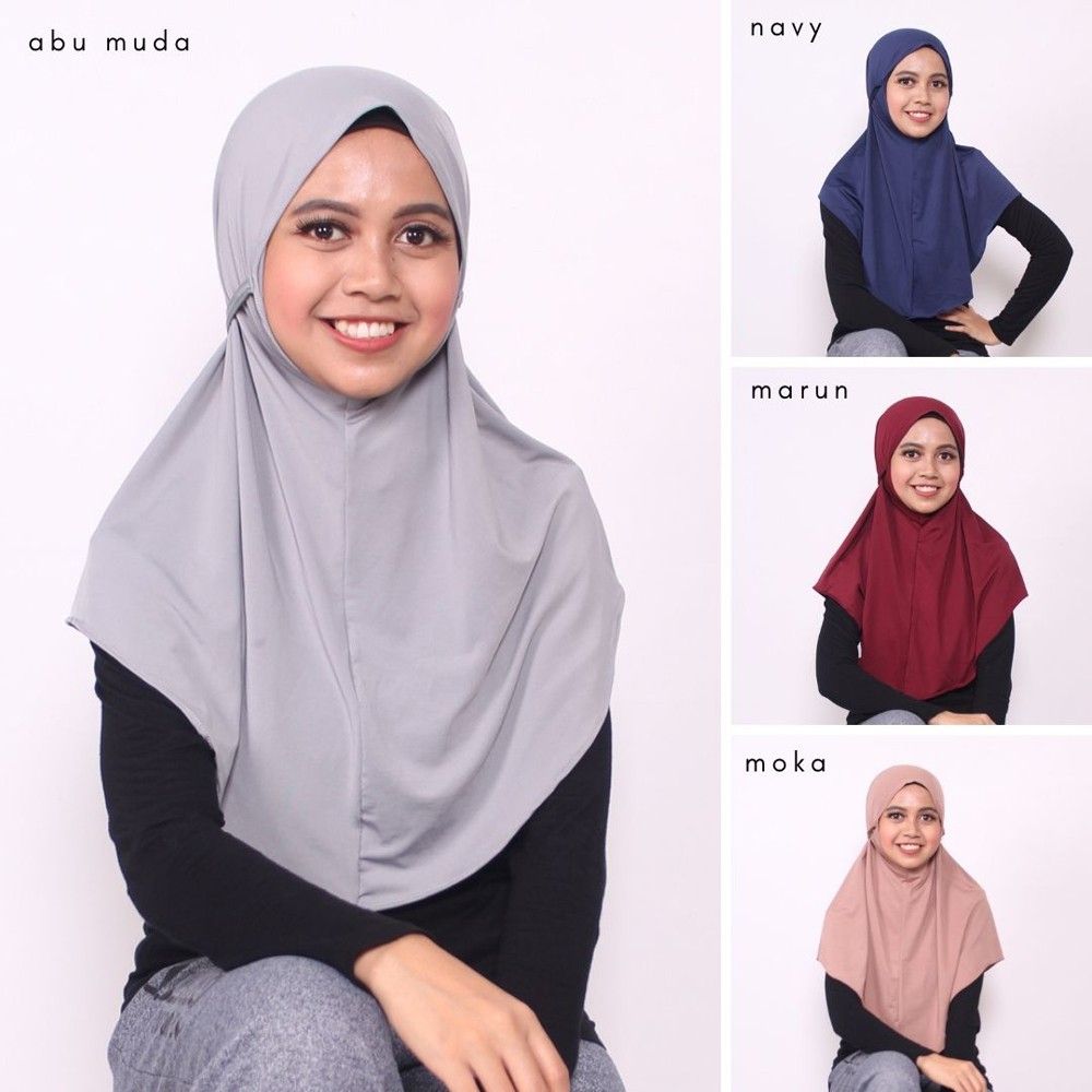 BERGO MARYAM/HIJAB SPORT/JILBAB SPORT JERSEY/JILBAB VOLLY SENAM BADMINTON RENANG LUBNA