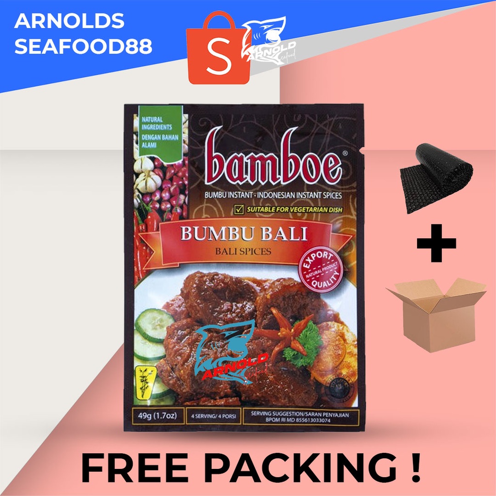 

Bamboe Bumbu Instant Indonesian Spices Bumbu Bali 49g