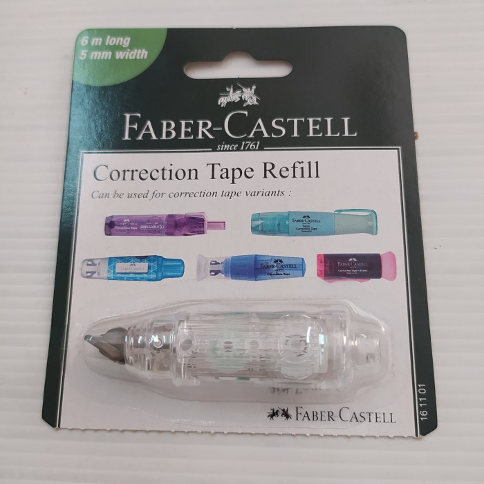 

Mantap Corection Tape Refill Faber Castell Since 1761 , 5Mmx6M Murah