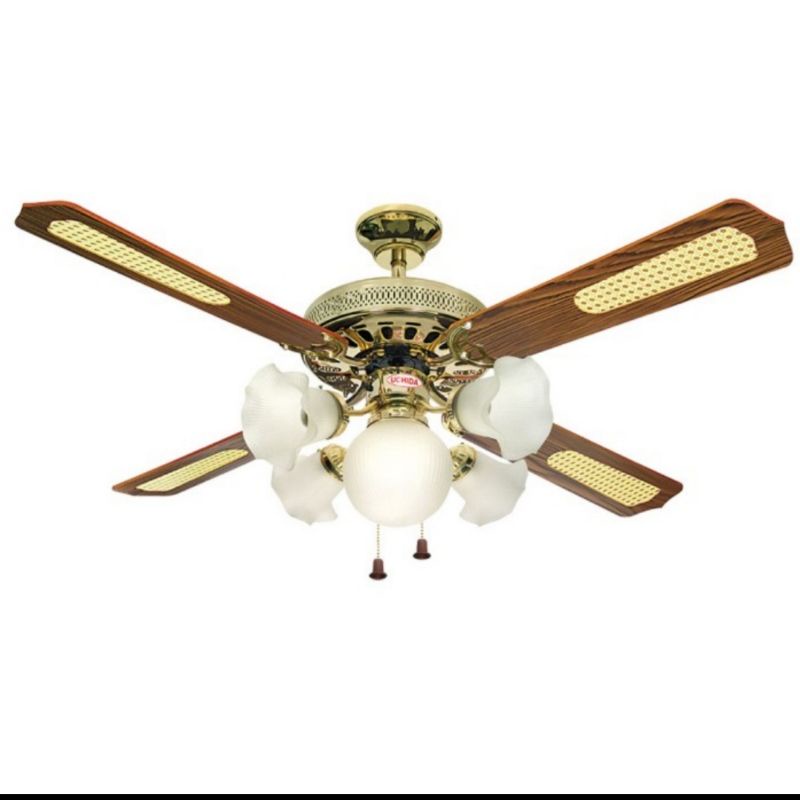 Kipas Angin Lampu Gantung Maspion MCF52-305PB-Ceiling Fan Maspion 52" MCF52 305PB COKLAT