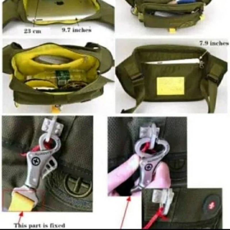 tas selempang tough army original pria/wanita army 5596