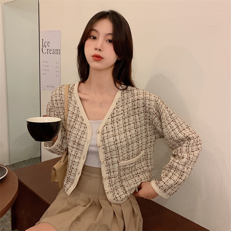 Jaket Wanita Terbaru Lengan Panjang Jacket Korean Style Outer Crop