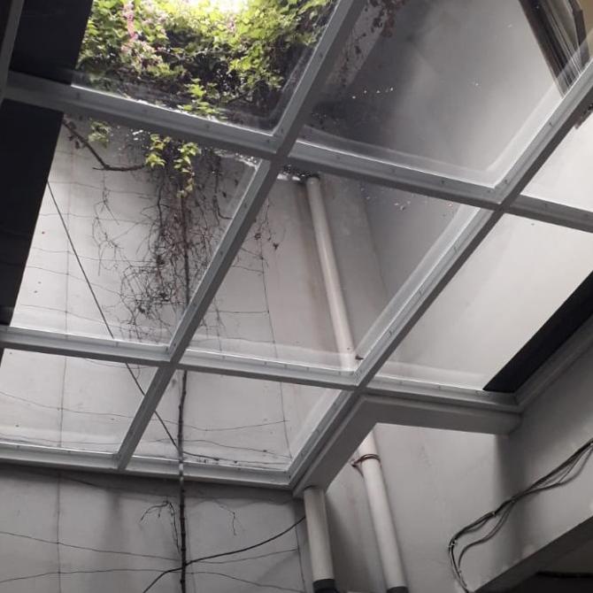 KANOPI RANGKA BAJA RINGAN ATAP SOLAR FLAT CLEAR 3,00 MM (087855536527) FGH6946465