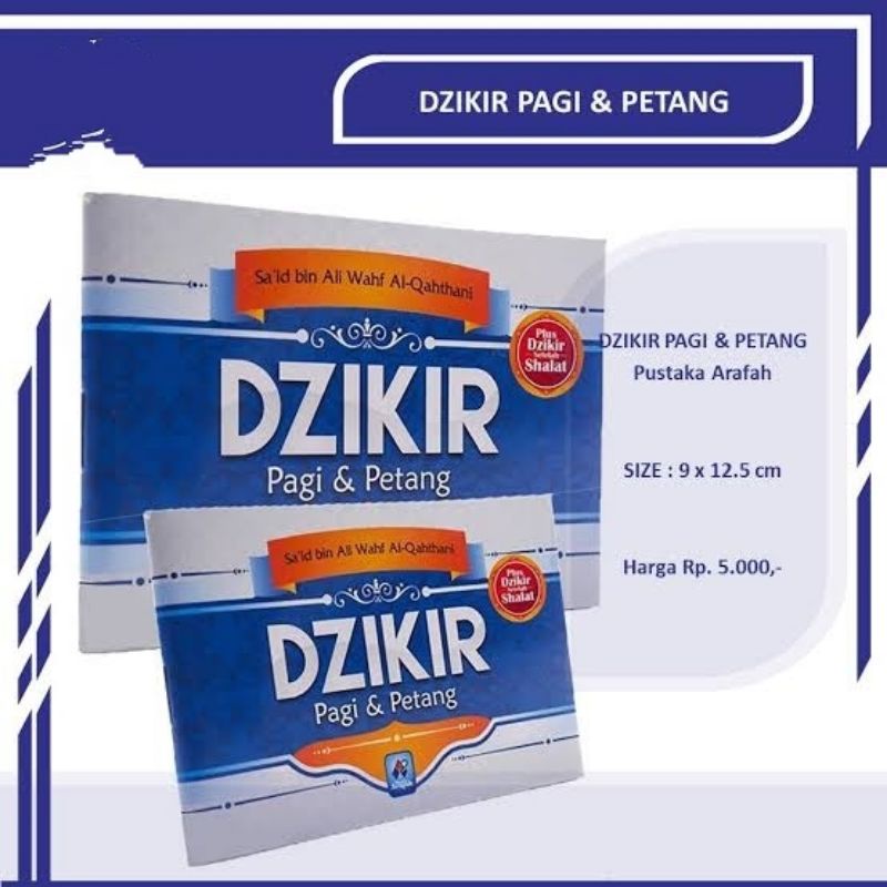 Jual Dzikir Pagi Dan Petang Zikir Pagi Petang Buku Saku Ukuran Kecil Shopee Indonesia