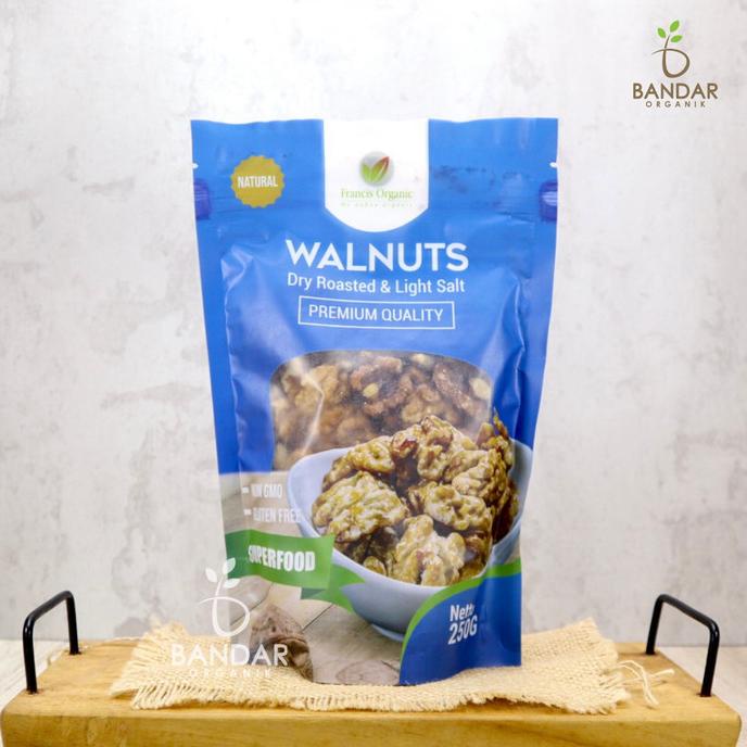 

Walnuts Roasted Premium 250gr / Kacang Walnut Pangang- Francis Organic