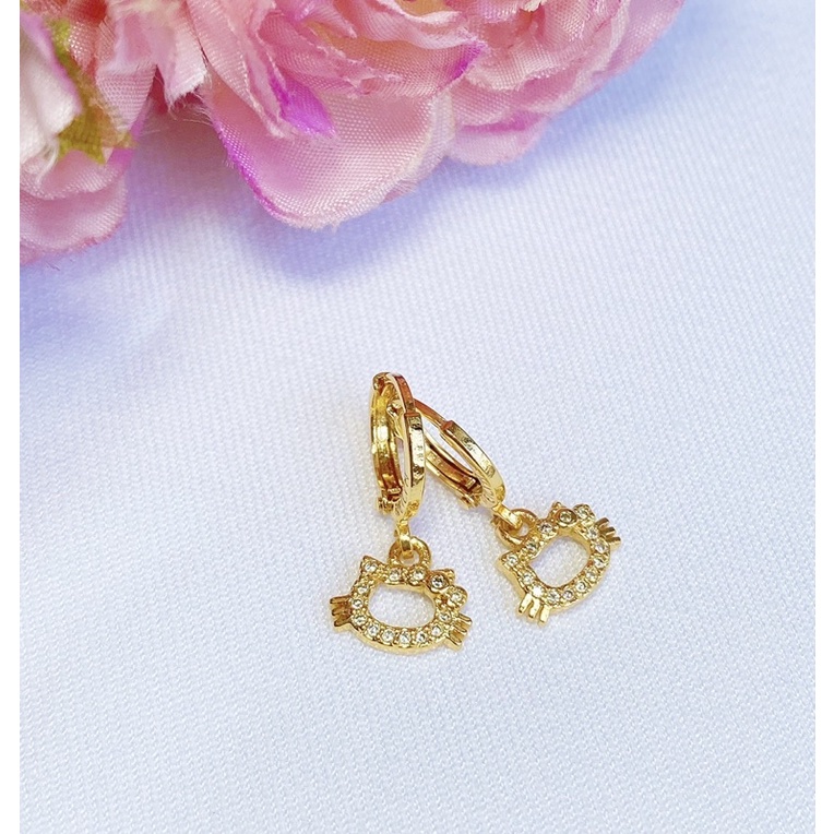 Anting Balita / Anak Lapis Emas Mini Hello Kitty Toddler Earring