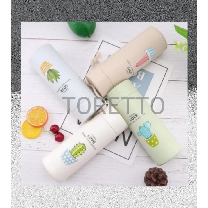 Botol Minum Kaktus Kaca Tumbler Termos Random Gelas Kaca Kaktus