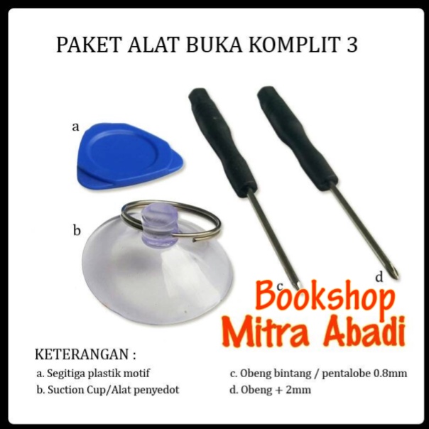 Paket Alat Buka Komplit/Lengkap 3