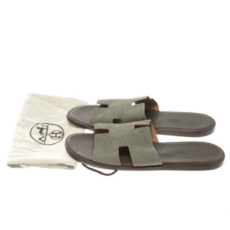 [PRELOVED] Authentic Herm*s Izmir H Sandal Flat Bukan Orlan