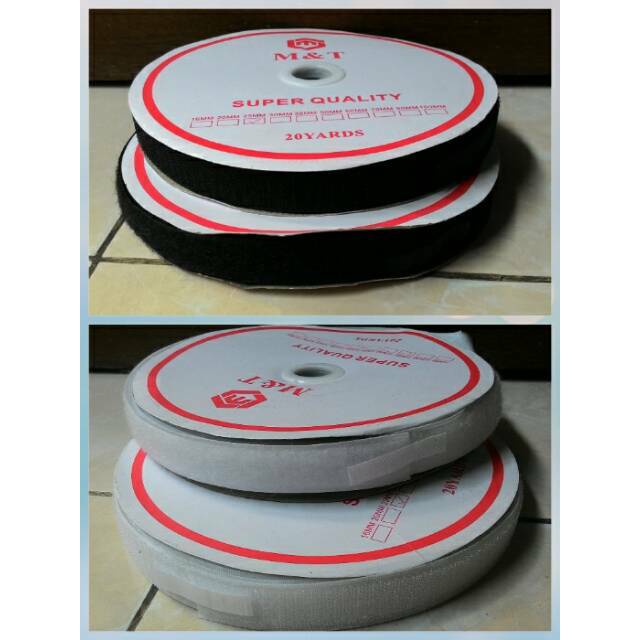 Magic tape - perepet - velcro size 25 mm jual sepasang ( 2 roll )