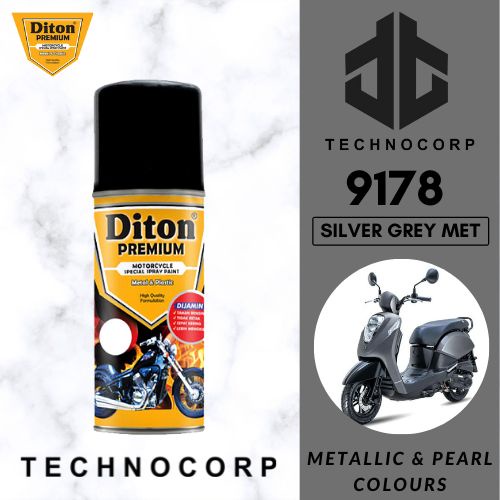 

Cat Semprot DITON PREMIUM 9178 SILVER GREY MET / ABU ABU METALLIC