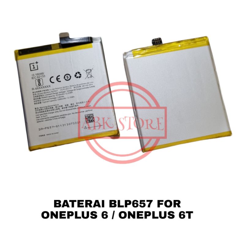 BATRE BATERAI BATTERY ONEPLUS 6 / ONE PLUS 6T BLP657 ORIGINAL