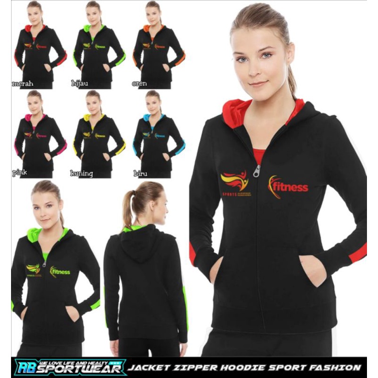 AB SPORTWEAR JACKET ZIPPER HOODIE SPORT FASHION