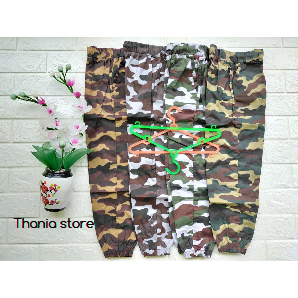 celana panjang anak jogger army 1-8 tahun laki laki perempuan