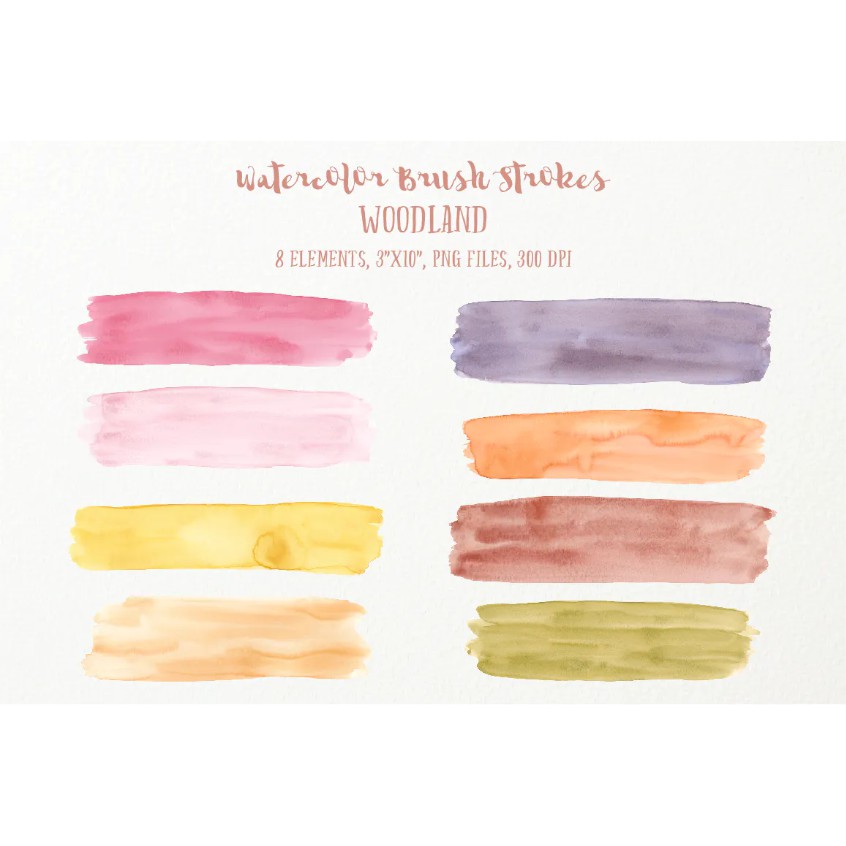 Pro Watercolor Brush Stroke Bundle - Creative Marketid-6
