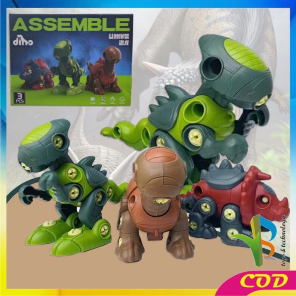 

Jual RB-M219 DIY Dino Puzzle Assembly 3IN1 Mainan Anak Bongkar Pasang Diskon