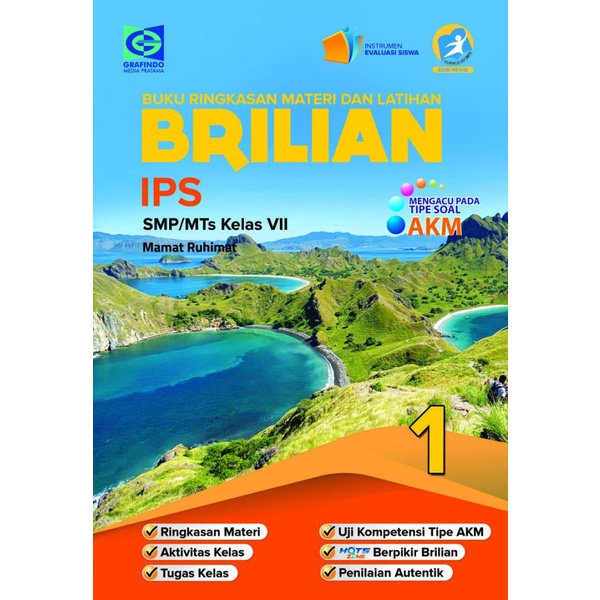 Jual BUKU BRILIAN AKM IPS SMP GRAFINDO | Shopee Indonesia