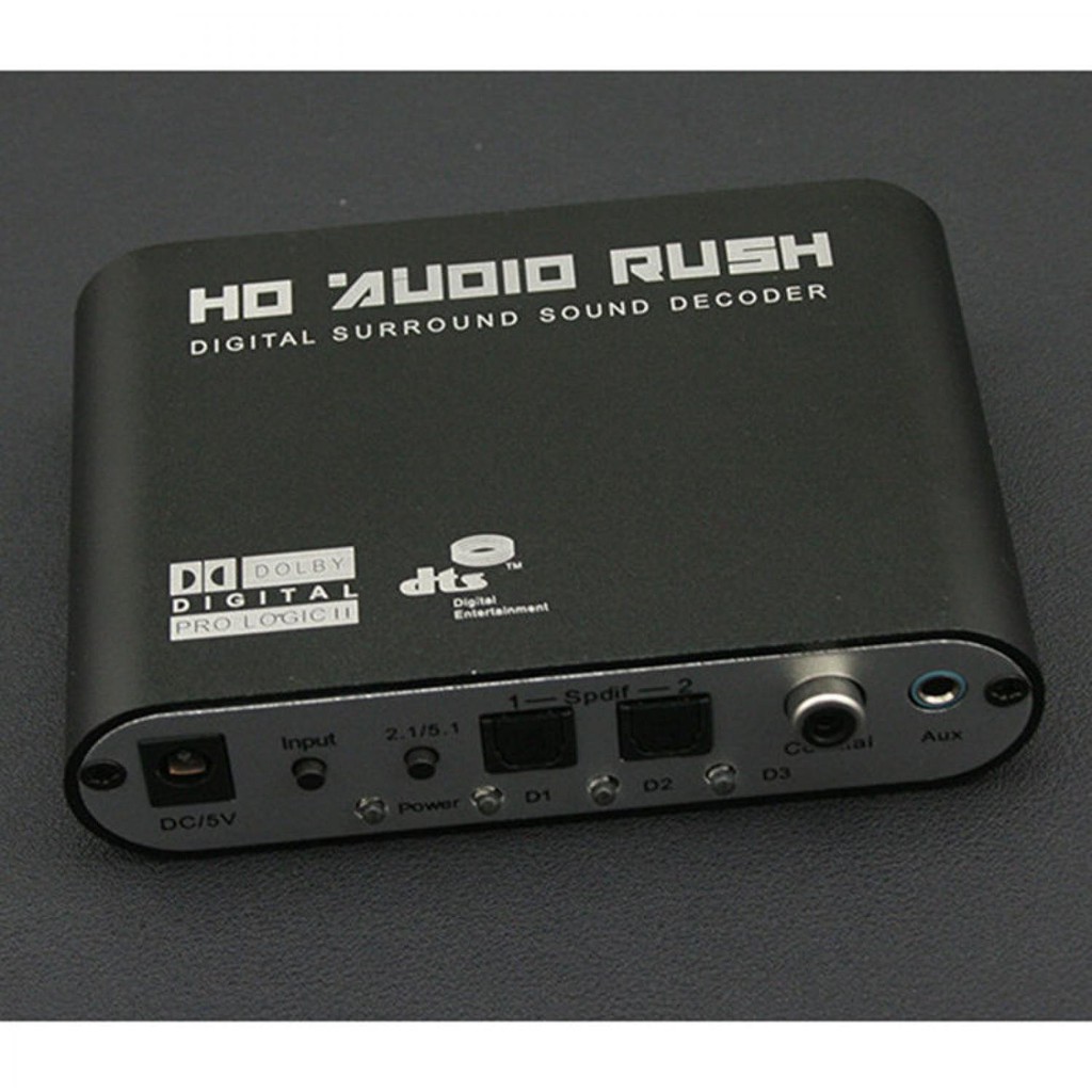 Best Seller ! DTS / Dolby AC3 Decoder to Active Speaker 5.1 Converter - HD51-A
