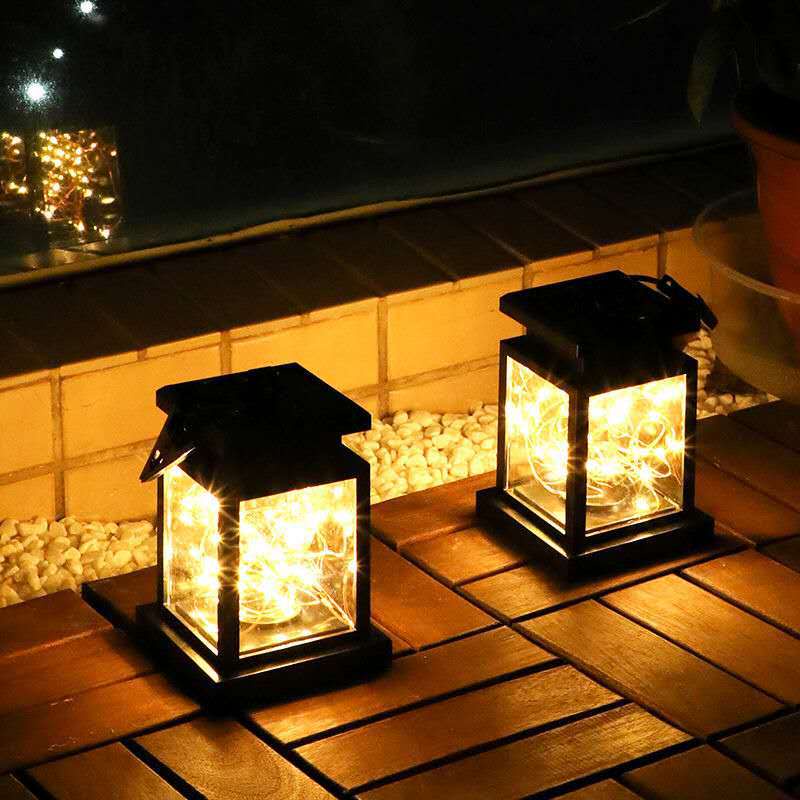 Lampu Taman Lilin Virtual LED Tenaga Surya Lentera Lampion hias Solar Panel anti air Waterproof Antik Retro Jadul Unik Jaman Belanda