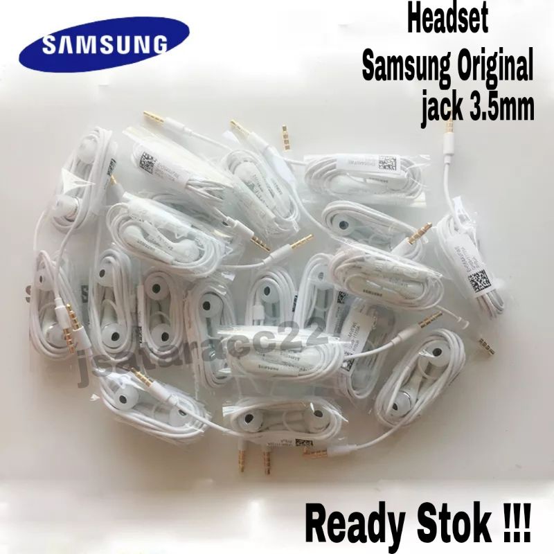 HANDSFREE SAMSUNG GALAXY M20 M205 HF ORIGINAL 100% STEREO BASS EARPHONE WITH MIC HANDSFREE