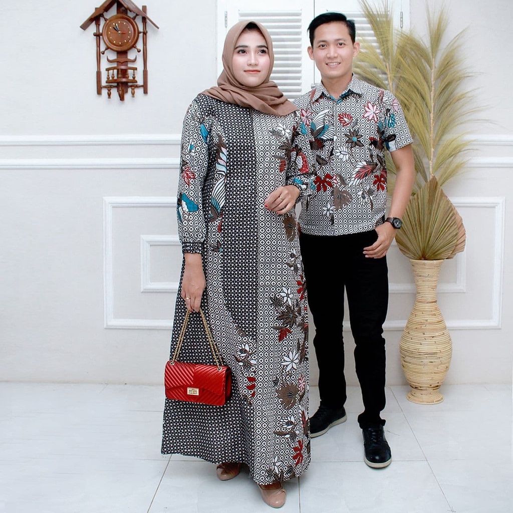 batik couple - batik sarimbit - batik kapelan - gamis batik couple terbaru 2022 - sarimbit batik