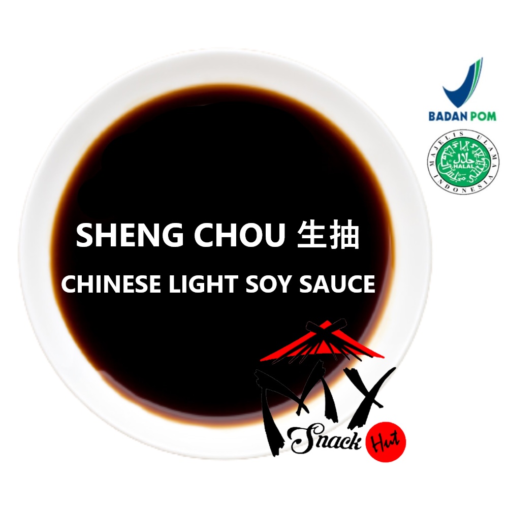 SHENG CHOU 50ML - CHINESE LIGHT SOY SOYA SAUCE PREMIUM - KECAP ASIN KEDELAI MASAKAN ORIENTAL CHINA HALAL MUI