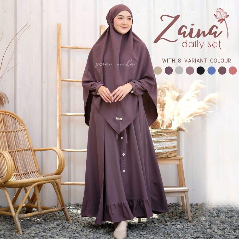 ZAINA GAMIS DAILY SET ORIGINAL GERAI MIKA