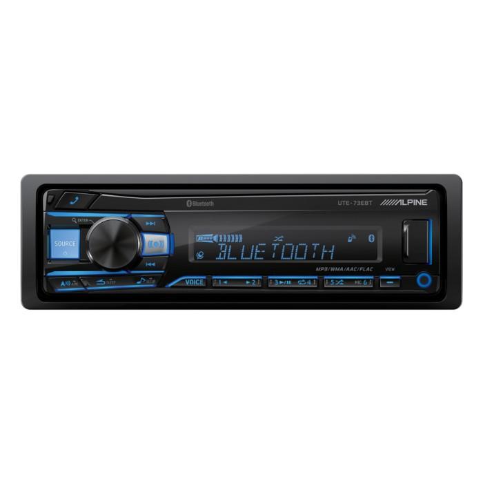 Alpine UTE-73EBT - Head Unit Single Din Support FLAC