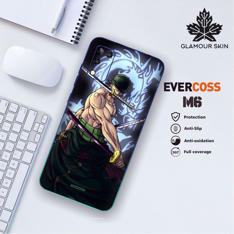 *(Dapat2PCS)* EVERCOSS M6 Garskin Case/Stiker Protector Motif ZORO