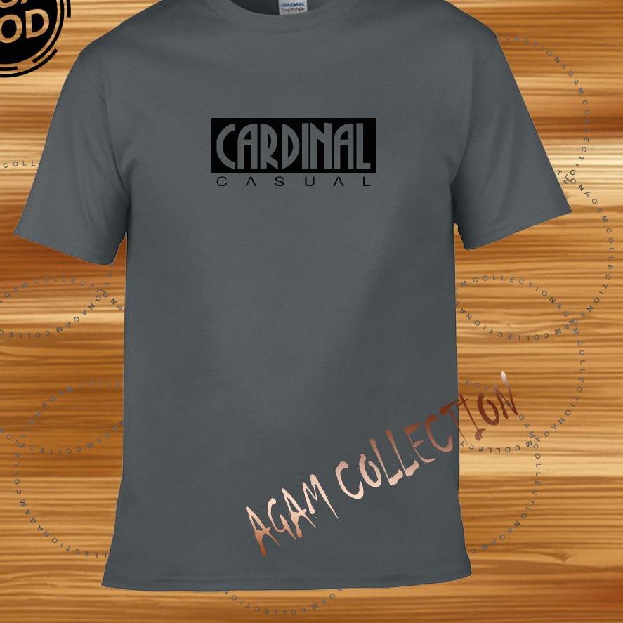 ☟ Agam Collection Baju Kaos Distro Cardinal Casual Text Hitam Lengan Pendek Premium Quality ✫