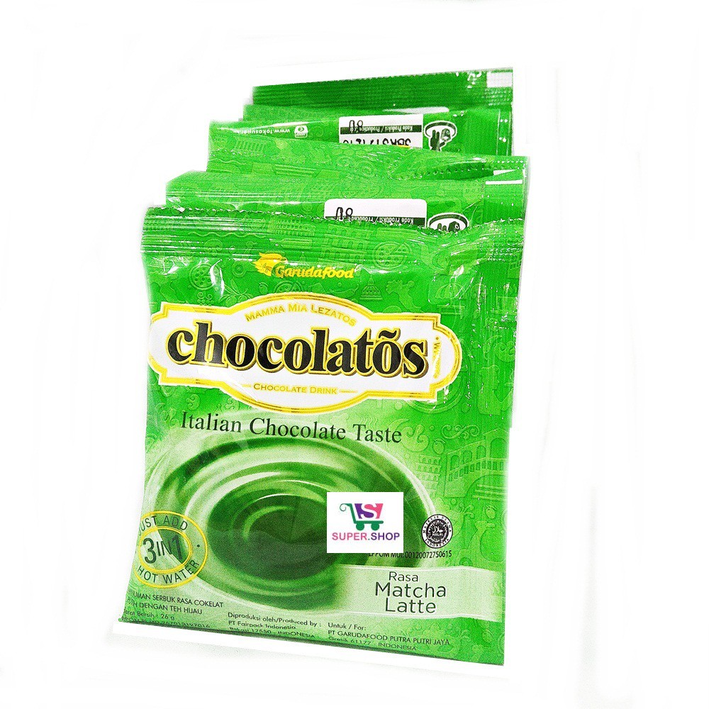 Chocolatos Matcha / Green Tea Latte (isi 10 pcs)