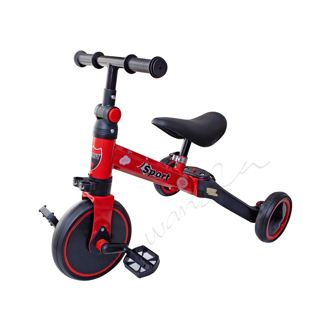 Promo Sepeda Anak 3 Roda  2 in 1/Anak Balance Bike Ride Roda Tiga Sepeda Roda Tiga Anak Sepeda Roda 2 Roda 3