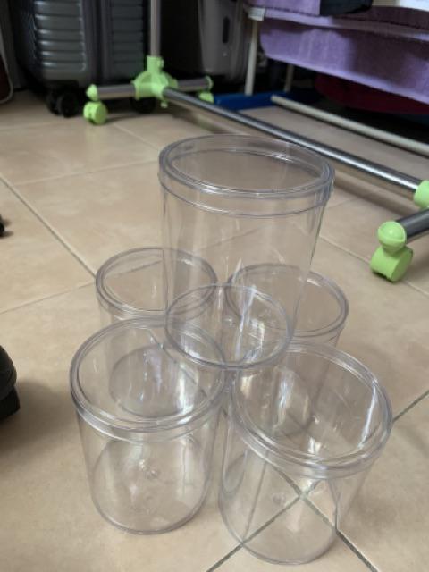 Toples Tabung 10 Cm + Tutup Merek Fim Harga 1 Lusin  ( 12 Pcs )
