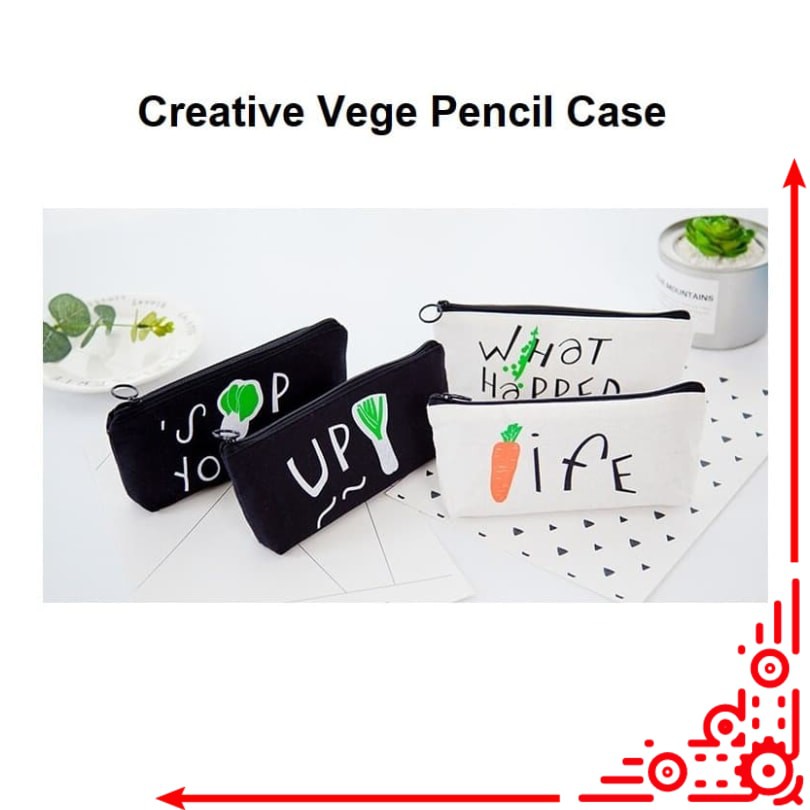 

mj / TP0075 Tempat Pensil Creative Vege Tempat Kosmetik Pouch