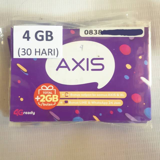 Kartu kuota axis 4gb