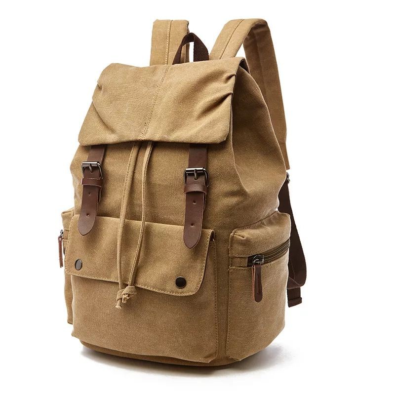 Tas Wanita Kanvas Ransel Perjalanan Vintage Pria Tas Sekolah Siswa Besar Laptop Ransel Serut Ransel1